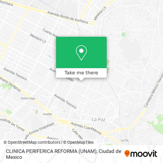 CLINICA PERIFERICA REFORMA (UNAM) map
