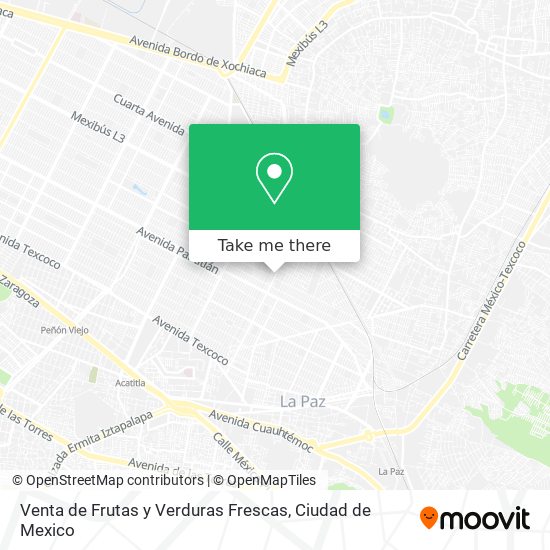 Venta de Frutas y Verduras Frescas map