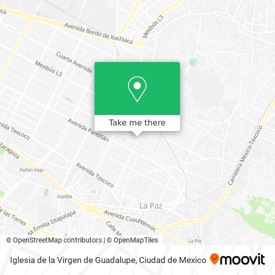 Mapa de Iglesia de la Virgen de Guadalupe