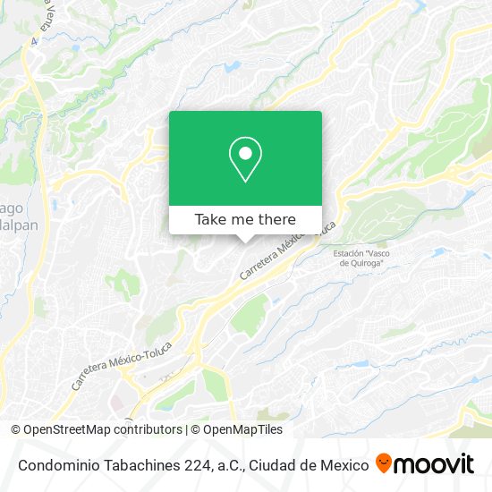 Condominio Tabachines 224, a.C. map