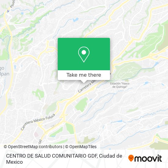 Mapa de CENTRO DE SALUD COMUNITARIO GDF