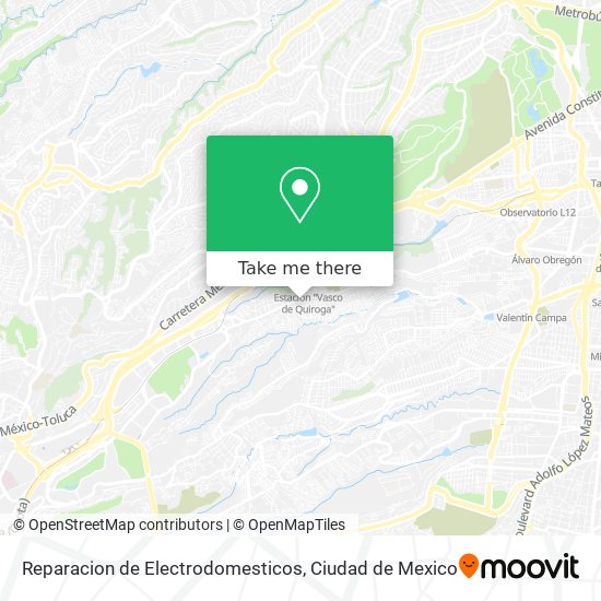 Mapa de Reparacion de Electrodomesticos