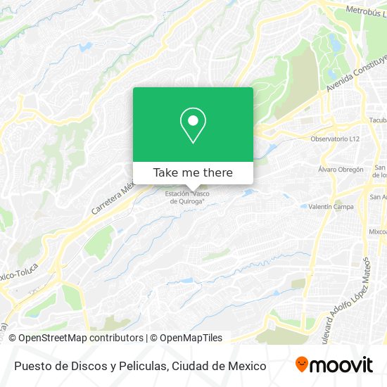 Puesto de Discos y Peliculas map