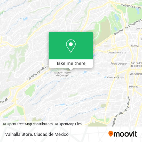 Mapa de Valhalla Store