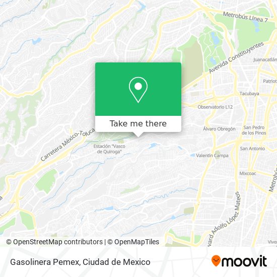 Gasolinera Pemex map