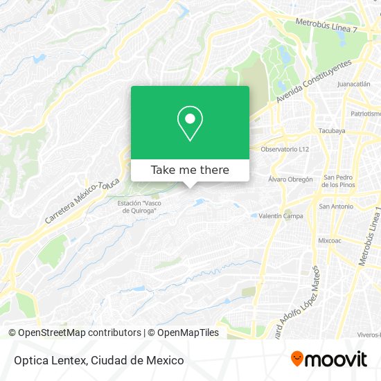 Optica Lentex map