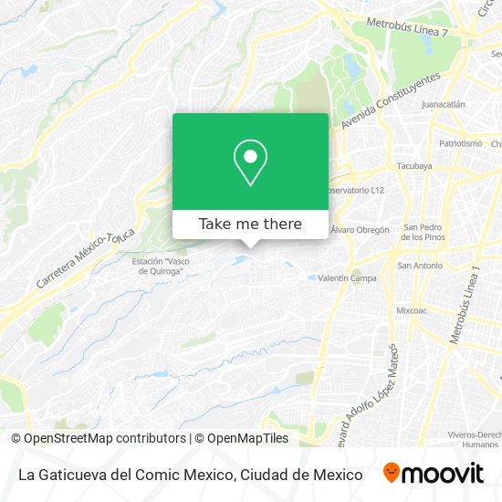 La Gaticueva del Comic Mexico map