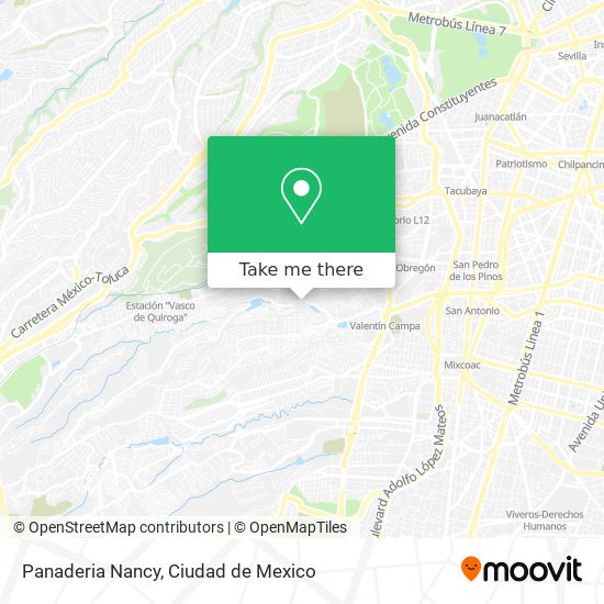 Mapa de Panaderia Nancy