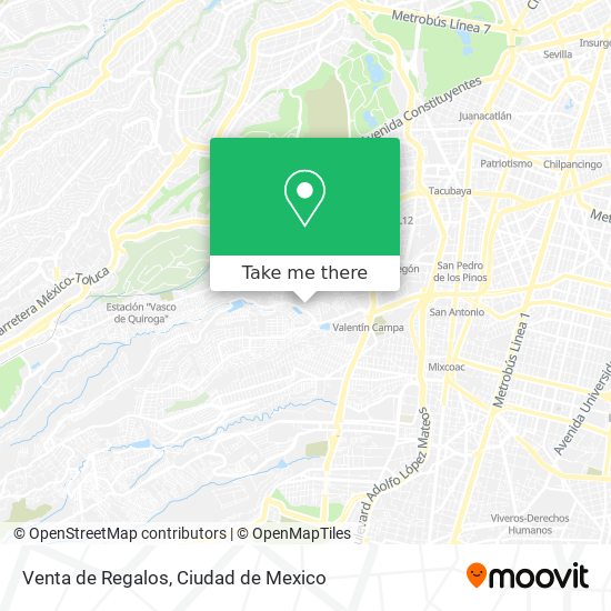 Venta de Regalos map