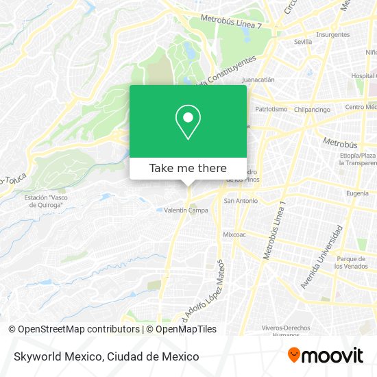 Mapa de Skyworld Mexico