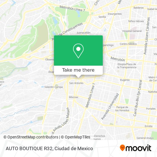 Mapa de AUTO BOUTIQUE R32