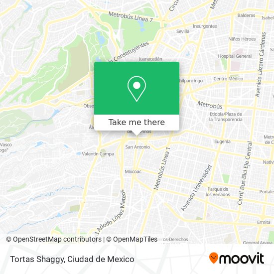 Mapa de Tortas Shaggy