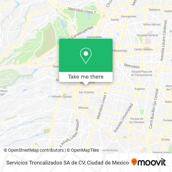 Servicios Troncalizados SA de CV map
