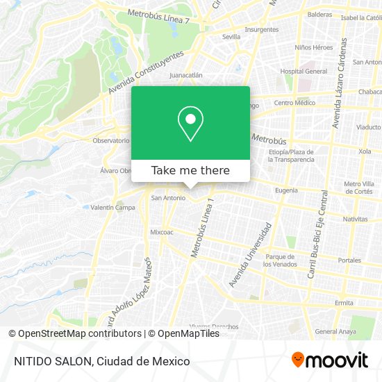 Mapa de NITIDO SALON