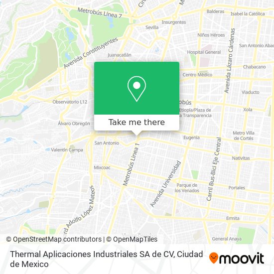 Thermal Aplicaciones Industriales SA de CV map