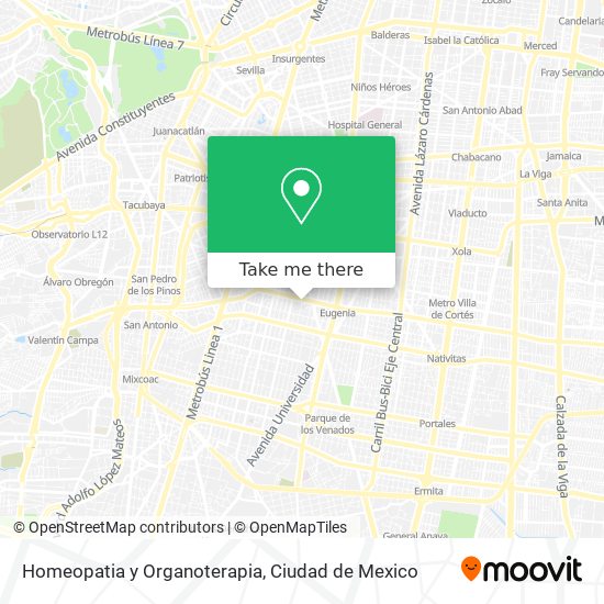 Homeopatia y Organoterapia map