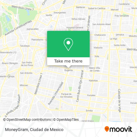 MoneyGram map