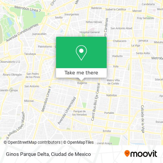 Ginos Parque Delta map