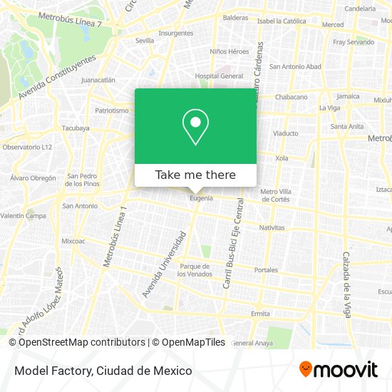 Mapa de Model Factory