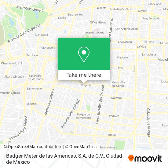 Mapa de Badger Meter de las Americas, S.A. de C.V.