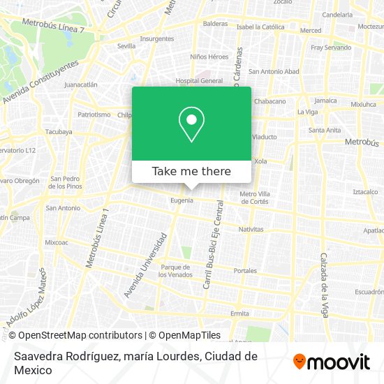 Saavedra Rodríguez, maría Lourdes map