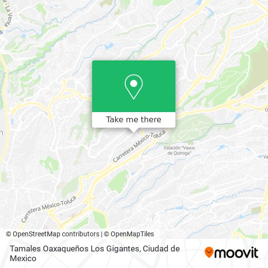 Mapa de Tamales Oaxaqueños Los Gigantes