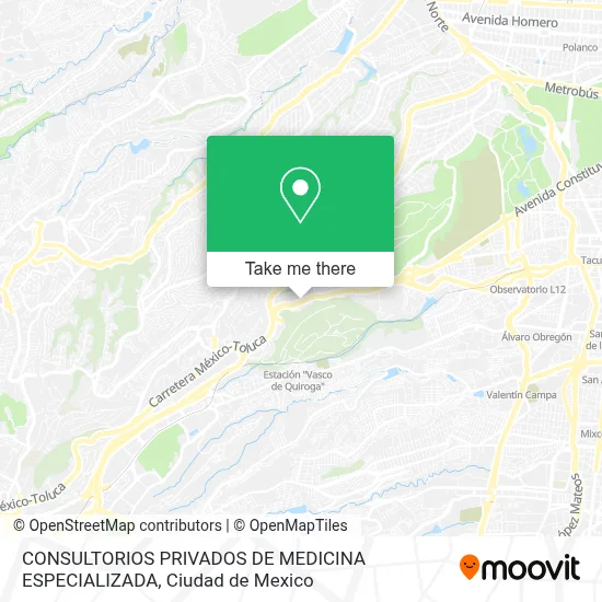 CONSULTORIOS PRIVADOS DE MEDICINA ESPECIALIZADA map