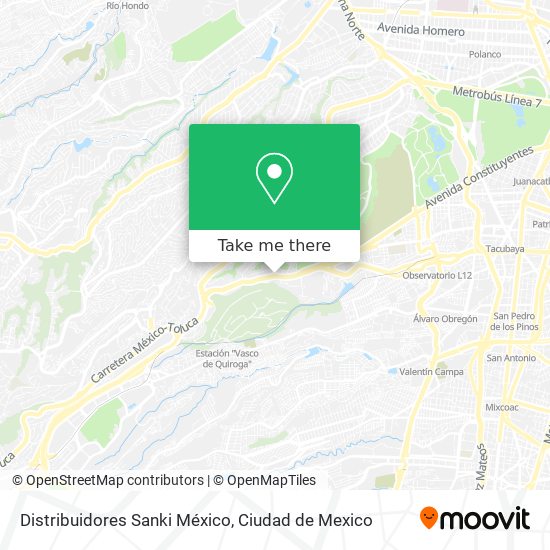 Distribuidores Sanki México map