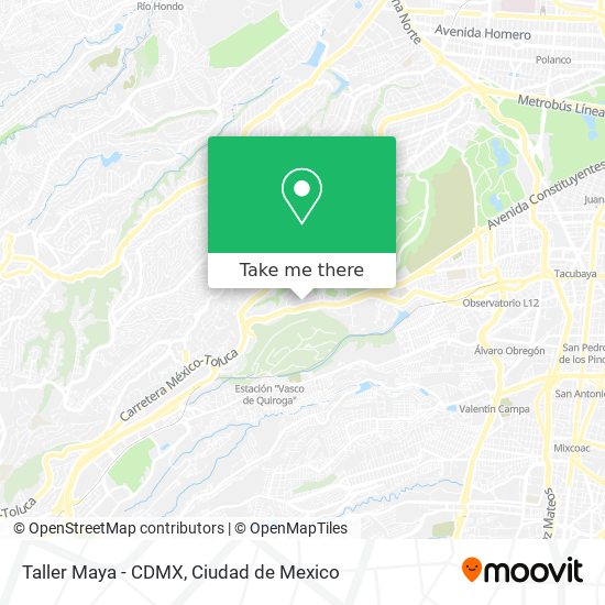 Mapa de Taller Maya - CDMX