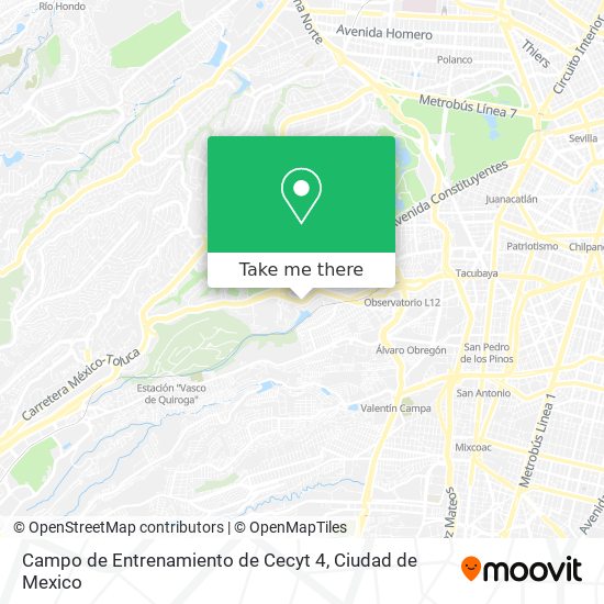 Mapa de Campo de Entrenamiento de Cecyt 4