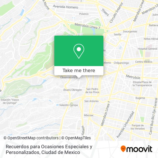 Recuerdos para Ocasiones Especiales y Personalizados map