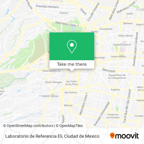 Mapa de Laboratorio de Referencia Eli