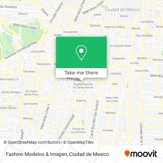 Fashino Modelos & Imagen map