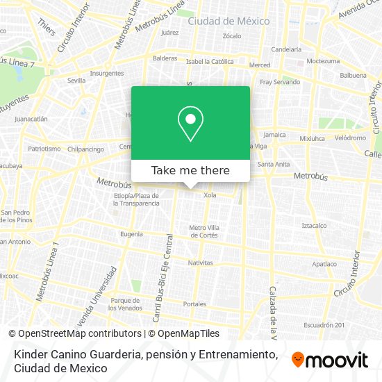 Kinder Canino Guarderia, pensión y Entrenamiento map