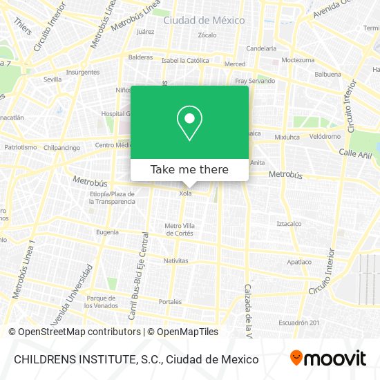 Mapa de CHILDRENS INSTITUTE, S.C.