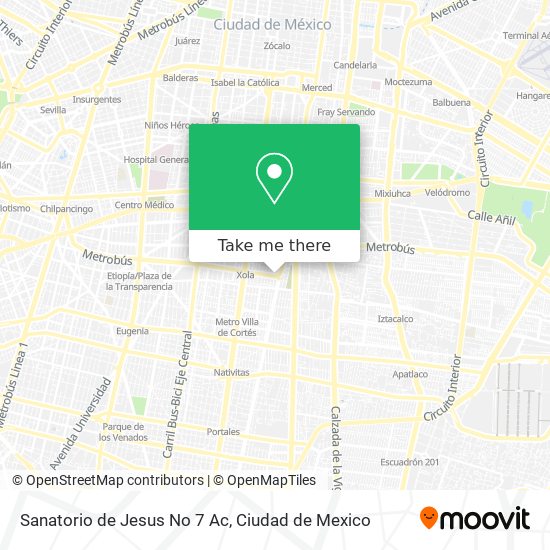 Sanatorio de Jesus No 7 Ac map