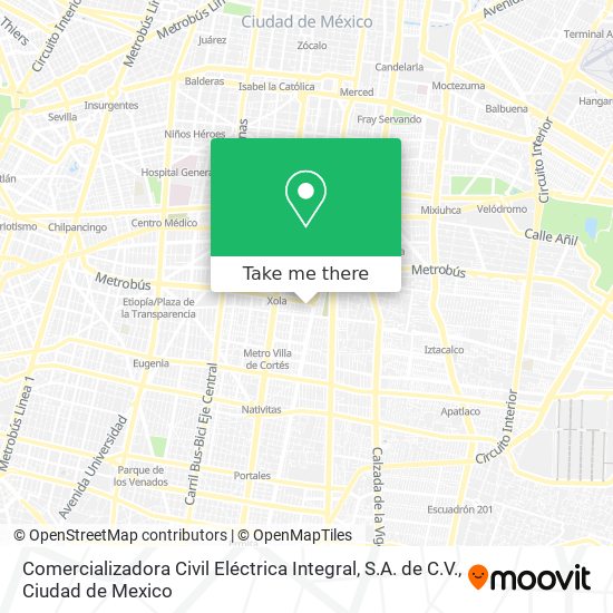 Comercializadora Civil Eléctrica Integral, S.A. de C.V. map