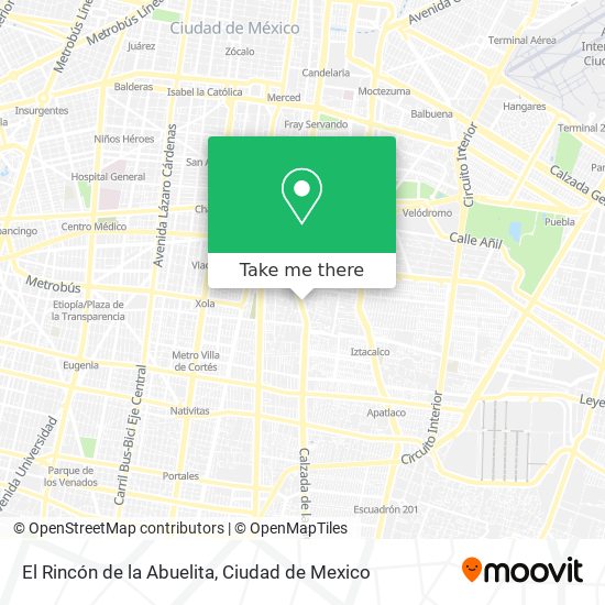 El Rincón de la Abuelita map