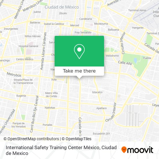 Mapa de International Safety Training Center México