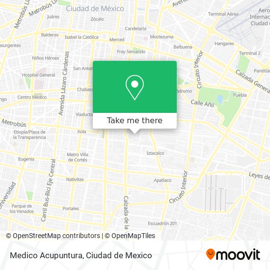 Medico Acupuntura map