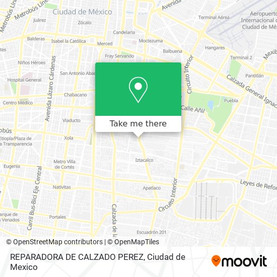 Mapa de REPARADORA DE CALZADO PEREZ