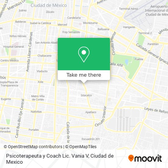 Psicoterapeuta y Coach Lic. Vania V map