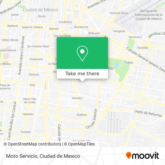 Moto Servicio map
