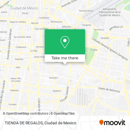 TIENDA DE REGALOS map