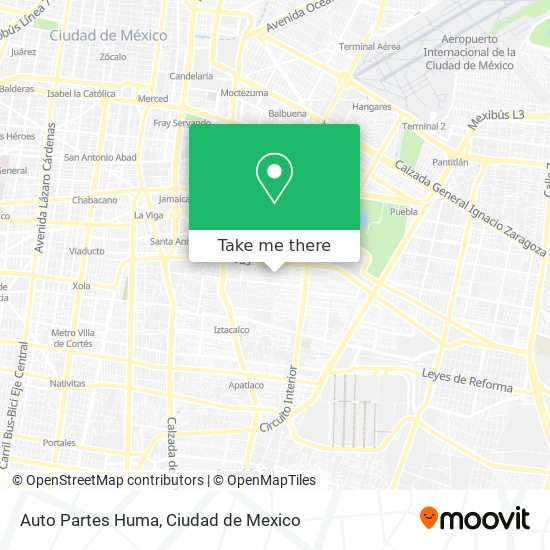 Mapa de Auto Partes Huma