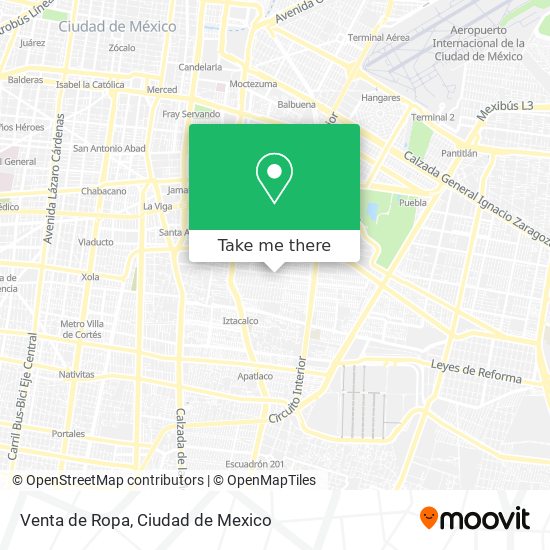 Venta de Ropa map