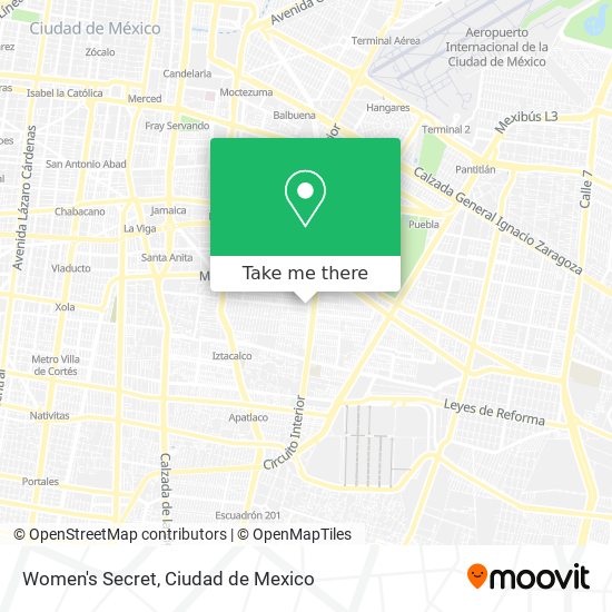 Women's Secret map