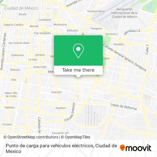 Mapa de Punto de carga para vehículos eléctricos