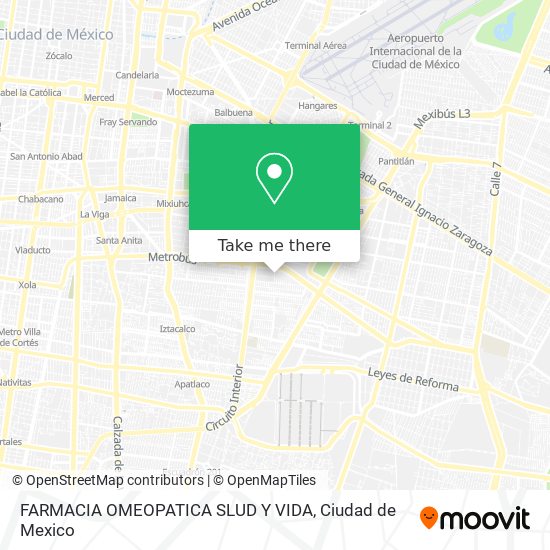 FARMACIA OMEOPATICA SLUD Y VIDA map