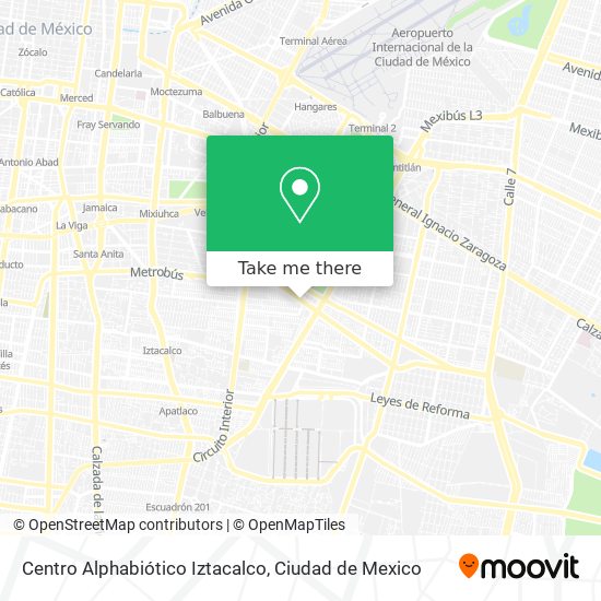 Centro Alphabiótico Iztacalco map